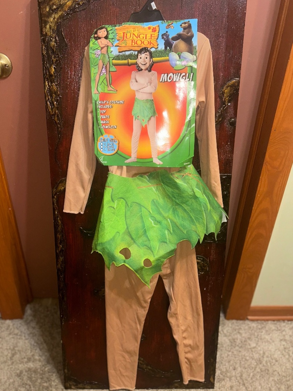 NWT 2009 Seasons USA Jungle Book Mowgli Unisex Halloween Costume Child Sz. S 4-6